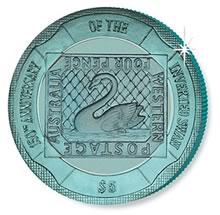 Náhled Averzní strany - British Virgin Islands Turquoise Inverted Swan 2005 Coin